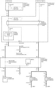 Acura RL - wiring diagram - power mirrors (part 2)