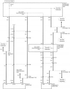 Acura RL - wiring diagram - power mirrors (part 3)