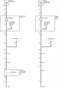 Acura RL - wiring diagram - power mirrors (part 4)