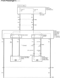 Acura RL - wiring diagram - power seats