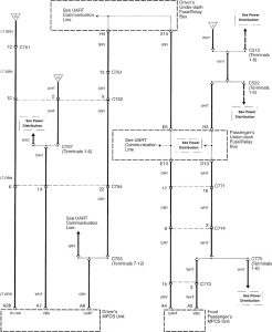 Acura RL - wiring diagram - power seats (part 7)