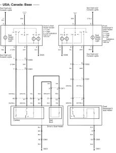 Acura RL - wiring diagram - power seats (part 2)