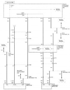 Acura RL - wiring diagram - rear window defogger (part 3)