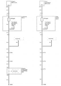 Acura RL - wiring diagram - rear window defogger (part 4)