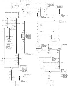 Acura RL - wiring diagram - seat belts