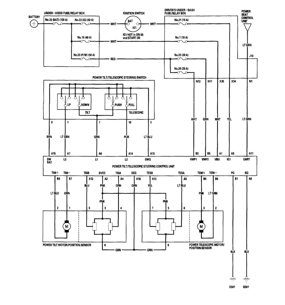 Acura RL (2006) – wiring diagrams – steering column - Carknowledge.info