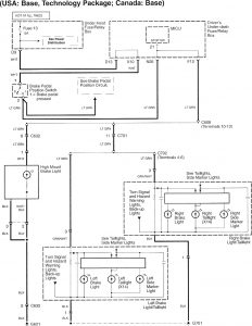 Acura RL - wiring diagram - stop lamp