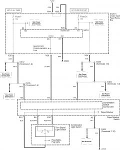 Acura RL - wiring diagram - turn signal (part 1)