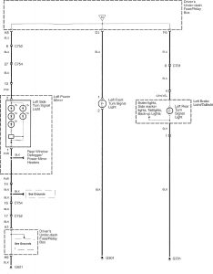 Acura RL - wiring diagram - turn signal (part 3)