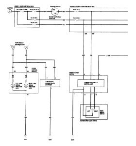 Acura RL - wiring diagram - turn signal lamp (part 1)