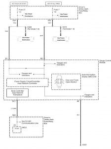 Acura RL - wiring diagram - warning indicators (part 1)