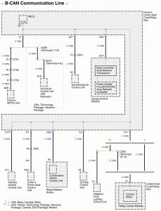 Acura RL - wiring diagram - computer data lines