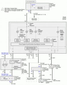 Acura RL - wiring diagram - electronic stability control (part 2)