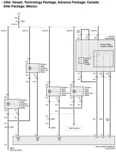 Acura RL - wiring diagram - heated seats (part 5)