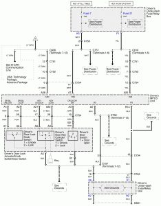 Acura RL - wiring diagram - keyless entry (part 2)