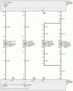 Acura RL - wiring diagram - keyless entry (part 6)