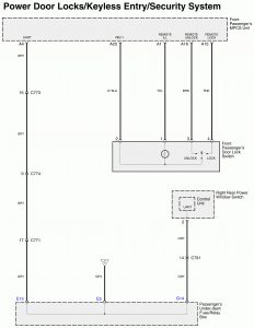 Acura RL - wiring diagram - keyless entry (part 8)