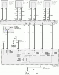 Acura RL - wiring diagram - keyless entry (part 6)