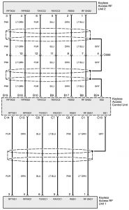 Acura RL - wiring diagram - keyless entry (part 7)