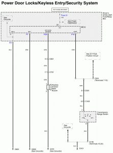 Acura RL - wiring diagram - power locks (part 10)