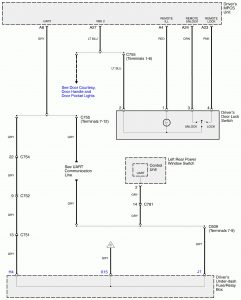 Acura RL - wiring diagram - power locks (part 7)