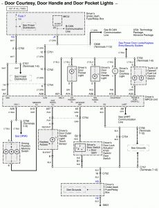 Acura RL - wiring diagram - door lamp (part 1)