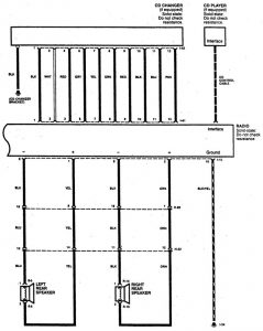 Acura SLX - wiring diagram - audio (part 2)