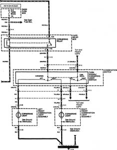 Acura SLX - wiring diagram - cornering lamp (part 2)
