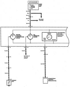 Acura SLX - wiring diagram - instrumentation (part 1)