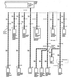 Acura SLX - wiring diagram - power distribution (part 10)