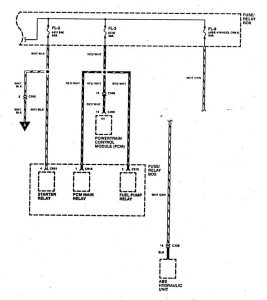 Acura SLX - wiring diagram - power distribution (part 2)