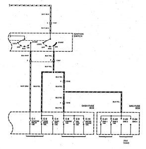 Acura SLX - wiring diagram - power distribution (part 4)