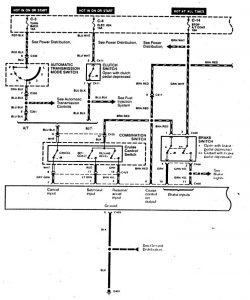 Acura SLX - wiring diagram - speed control (part 1)