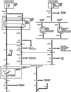 Acura SLX - wiring diagram - trailer /camper adapter (part 1)