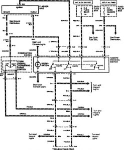 Acura SLX - wiring diagram - trailer /camper adapter (part 2)