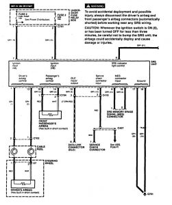 Acura CL - wiring diagram - air bags (part 1)
