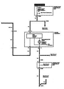 Acura CL - wiring diagram - air bags (part 2)
