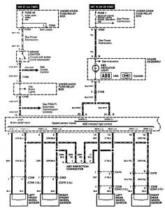 Acura CL - wiring diagram - brake controls (part 1)