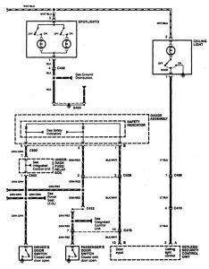 Acura CL - wiring diagram - door lamp (part 2)