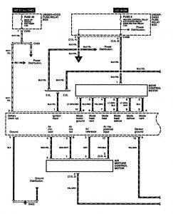 Acura CL - wiring diagram - HVAC controls (part 1)