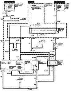 Acura CL - wiring diagram - HVAC controls
