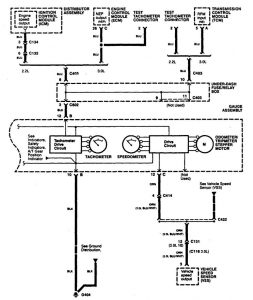 Acura CL - wiring diagram instrumentation (part 2)