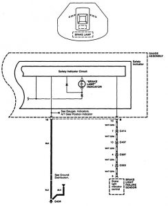 Acura CL - wiring diagram - warning idicators (part 2)