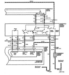 Acura CL - wiring diagram - wiper/washer (part 2)