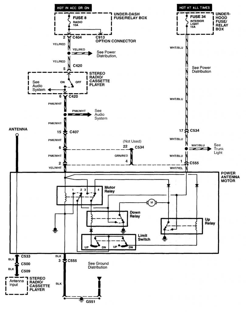 Acura NSX (1997 – 2004) – wiring diagrams – antenna - Carknowledge.info