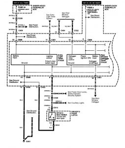 Acura NSX - wiring diagram - driver information center/message center (part 1)
