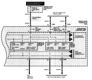 Acura NSX - wiring diagram - driver information center/message center (part 2)