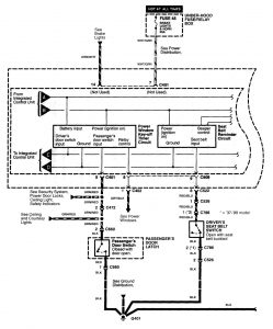 Acura NSX - wiring diagram - driver information center/message center (part 3)