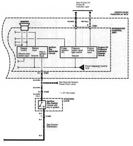 Acura NSX - wiring diagram - driver information center/message center (part 4)