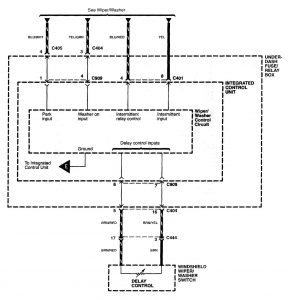 Acura NSX - wiring diagram - driver information center/message center (part 5)